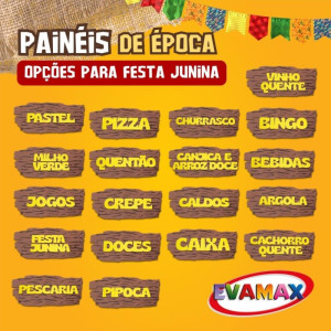 Artigo Para Decoracao Eva Junino Doces 57x24cm-119592-75311