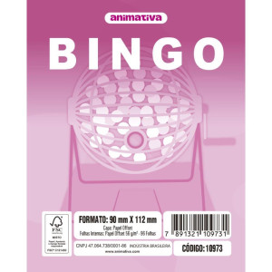 Bloco Para Bingo Rosa 90x112mm 96 Folhas