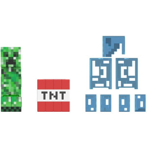 Boneco E Personagem Minecraft Diamond Level 14cm(s-121115-90761