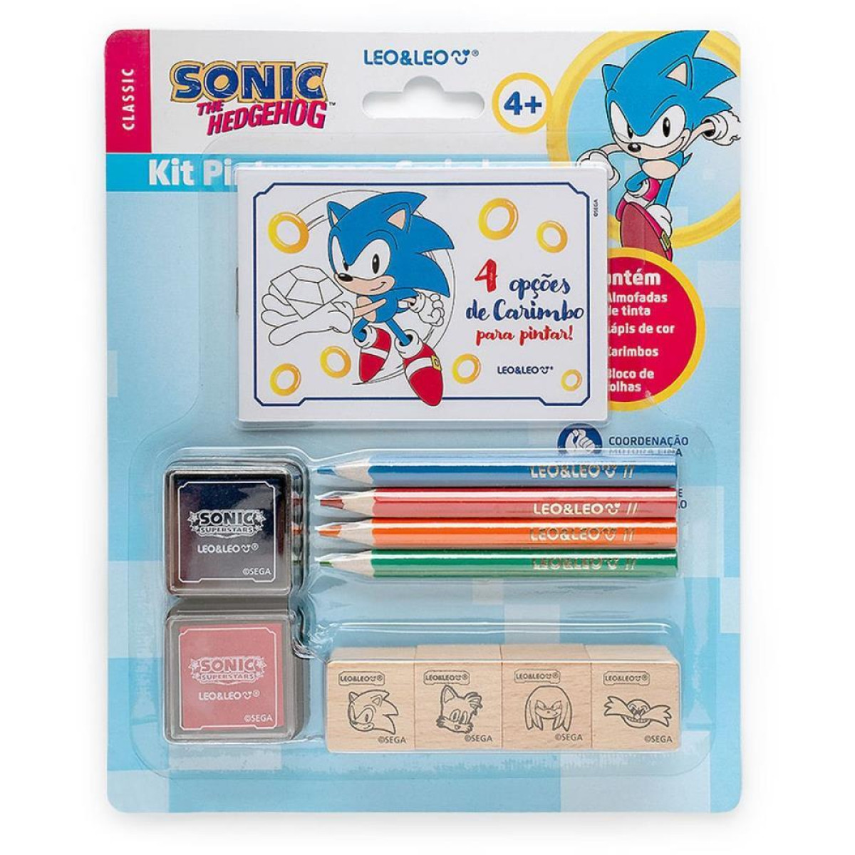 Brinquedo Para Colorir Sonic Kit Pintura 11pcs-119098-78725