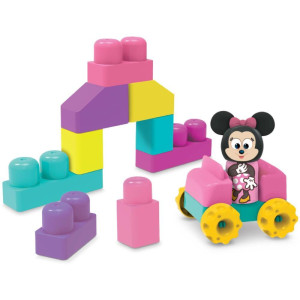 Brinquedo Para Montar Minnie Blocos Magicos 24 Pecas