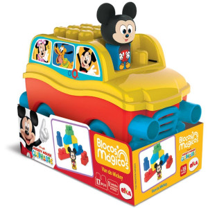 Brinquedo Para Montar Van Do Mickey Bl.magicos 17pcs-122454-45189
