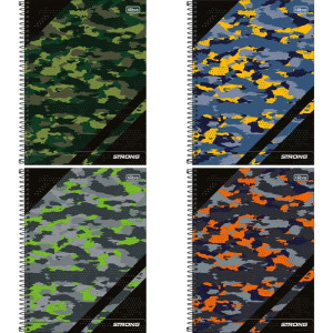 Caderno 01x1 Capa Dura Strong 80 Folhas