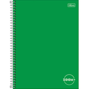 Caderno 01x1 Capa Dura Zoom+ 96 Folhas Verde