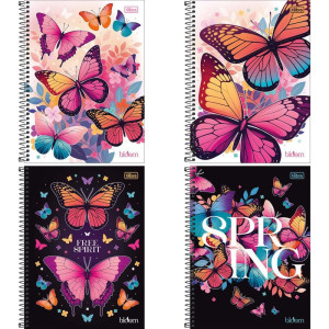 Caderno 10x1 Capa Dura Bloom 160 Folhas