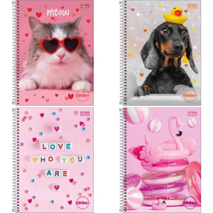 Caderno 20x1 Capa Dura Zoom+ 400 Folhas Feminino-121903-45248