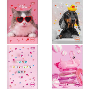 Caderno Brochura 1/4 Capa Dura Zoom+ 96 Folhas Feminino-121915-88651