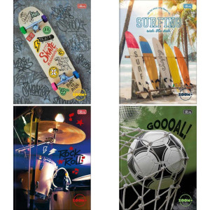 Caderno Brochurao Capa Dura Zoom+ 96 Folhas Masculino-121918-37274