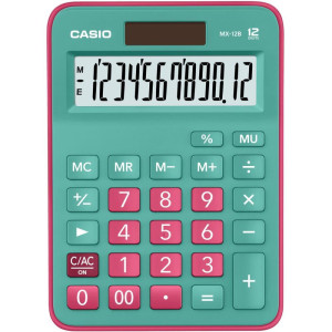 Calculadora De Mesa 12 Dig.turquesa/pk Solar/bater-122033-78637