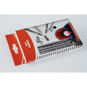 Caneta Com Ponta Porosa Fine 0.4mm Preto-119088-50746