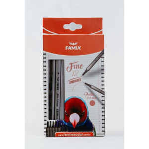 Caneta Com Ponta Porosa Fine 0.4mm Rosa-119090-38022