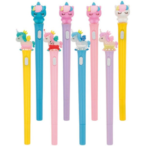 Caneta Esferografica Com Luz Unicornio-119422-24859