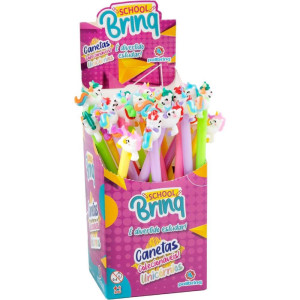 Caneta Esferografica Divertidas Unicornios (s)