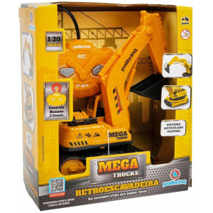 Carrinho Controle Remoto Retroescaveira 1:20 2func/pilh-119429-12558