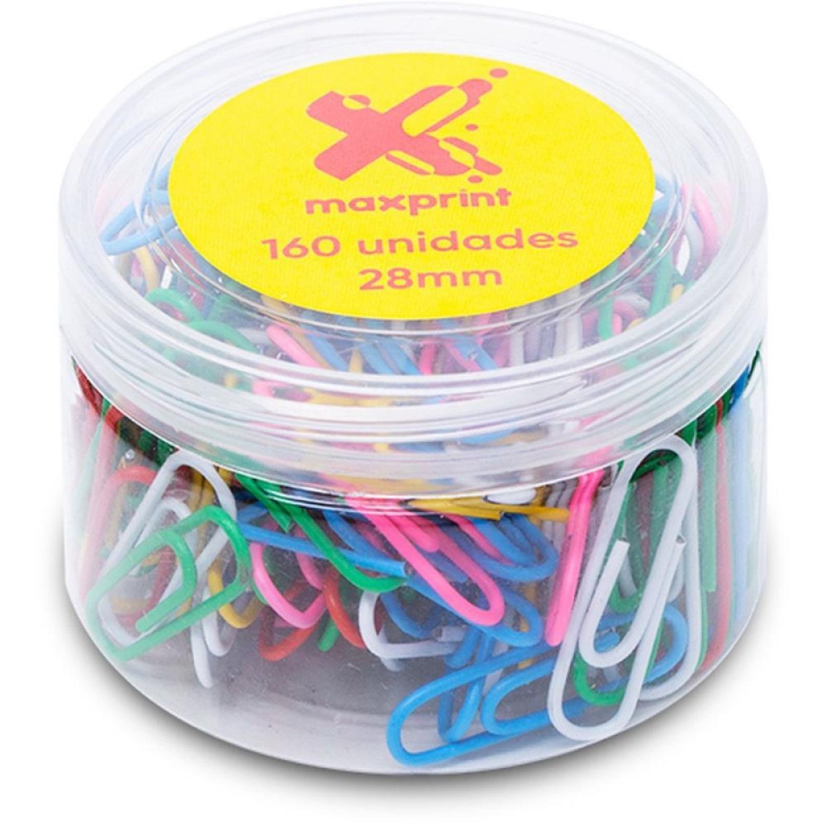 Clipe Colorido 12tubos C/160 28mm-121806-58179