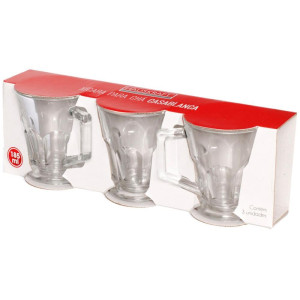 Copo De Vidro Xicara Chá Casablanca 185ml 3p-119064-51001