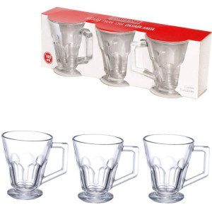 Copo De Vidro Xicara Chá Casablanca 185ml 3p-119064-97589