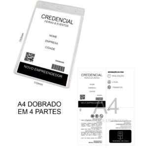 Cracha Sem Presilha Vertical 110x150 Transparente-122745-24866