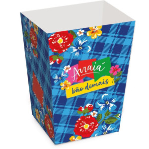 Embalagem Para Alimentos Caixa P/pipoca P 6x6x12,5cm