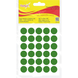 Etiqueta Redonda Verde 13mm. C/210 Etiquetas