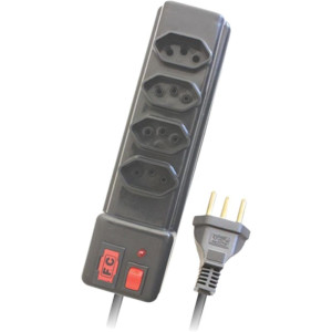 Filtro De Linha 4 Tomadas 0,80m Pt