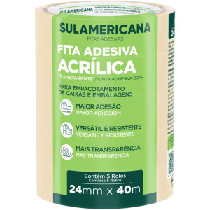 Fita Adesiva Polipropileno 24mmx40m Transp.-118992-90683