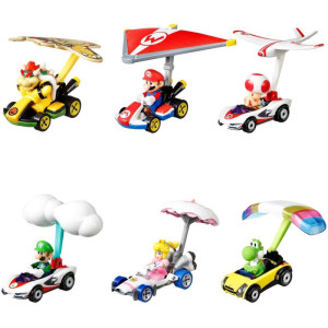 Hot Wheels Mario Kart Mario Kart Carros Com Glider(s-112917-84045
