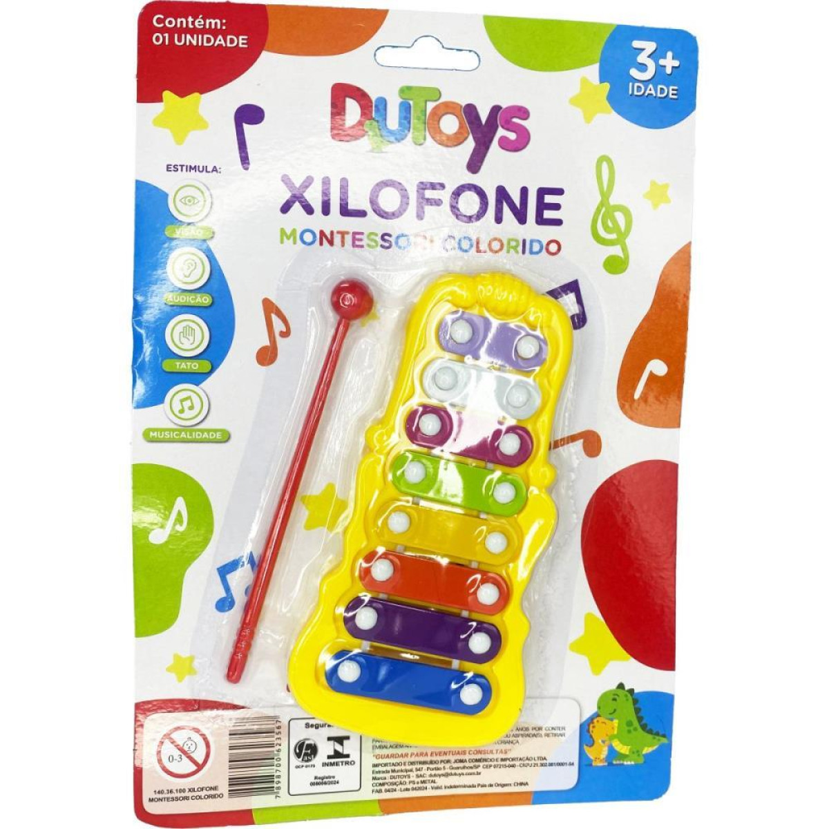 Instrumento Musical Xilofone Montessori Colorido-121837-36727