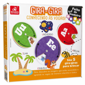 Jogo Educativo Gira Gira Conhecendo As Vogais-122090-46242