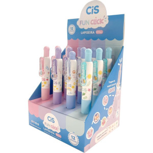 Lapiseira 0.7mm Cis Fun Click 4 Cores
