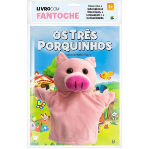 Livro Brinquedo Ilustrado Fantoche Os Tres Porquinhos 16