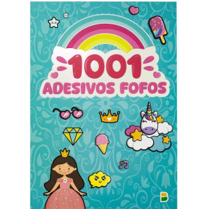 Livro Com Adesivos 1001 Adesivos Fofos 14x20 40pg-121481-50749
