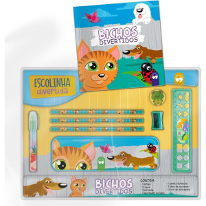 Livro De Atividades Kit Escolinha Bichos C/estojo-121762-97993
