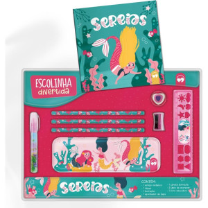 Livro De Atividades Kit Escolinha Sereias C/estojo-121766-13212