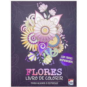 Livro De Colorir Colorir E Imaginar: Flores 32p