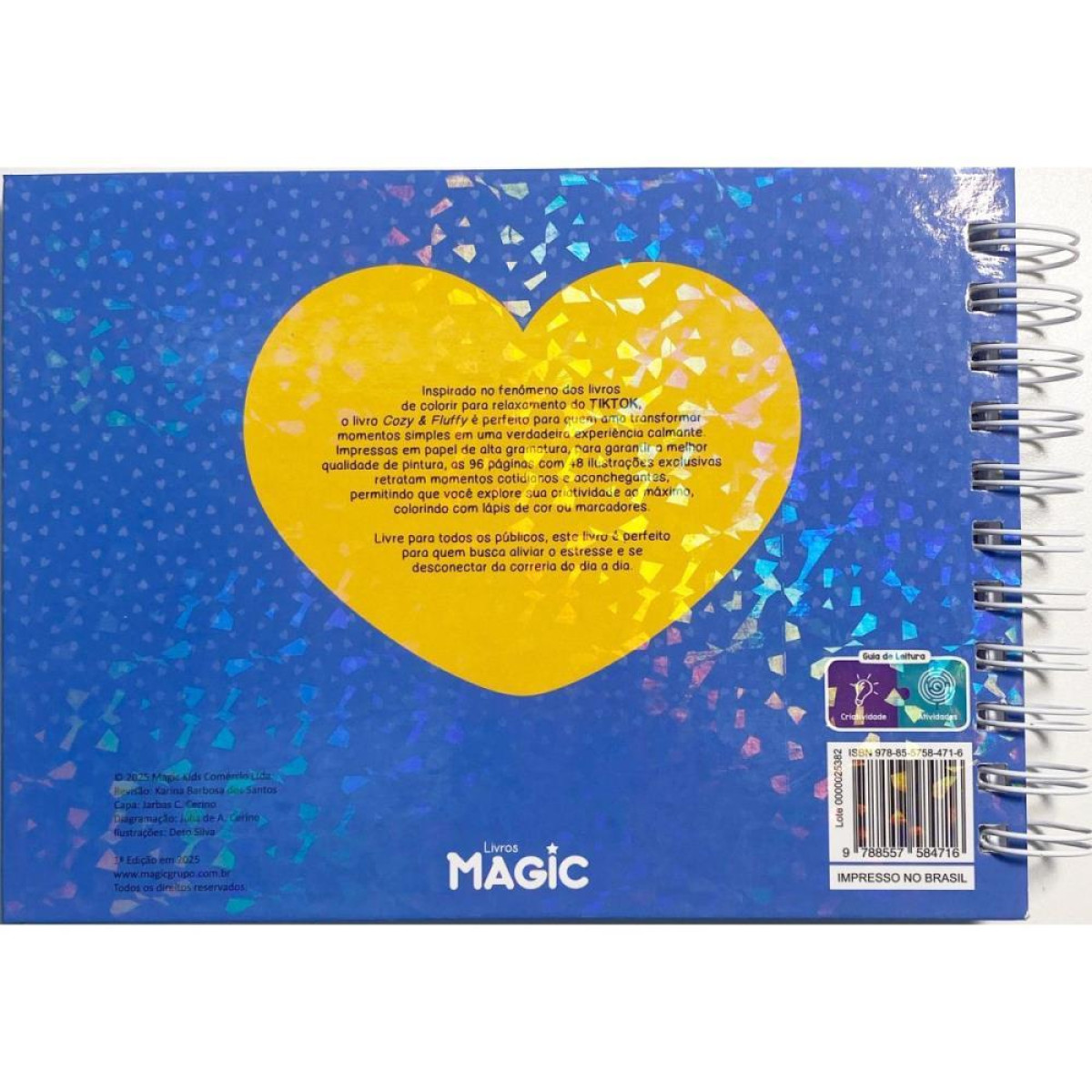 Livro De Colorir Cozy And Fluffy 96p Esp Cd 180-122418-95260