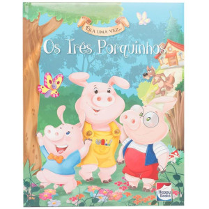 Livro Infantil Ilustrado Os Tres Porquinhos 22x28 26pg