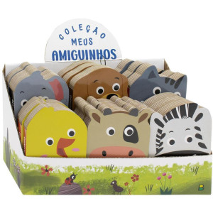 Livro Infantil Ilustrado Recortado Amiguinhos 8x11 10pg