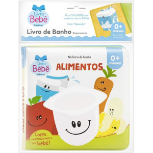 Livro Para Banho Alimentos Muda De Cor 14x14cm