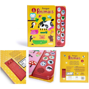 Livro Sonoro Amigos Animais 12 Sons-120743-15447