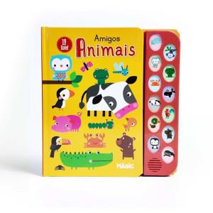 Livro Sonoro Amigos Animais 12 Sons