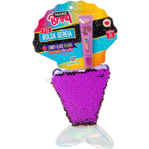 Maquiagem E Beleza Infantil Make Brinq Bolsa Sereia+gloss-119412-36031