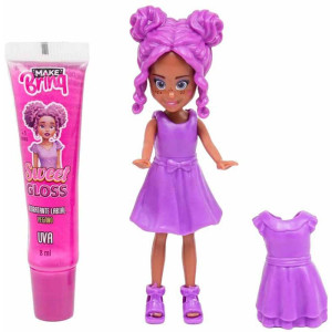 Maquiagem E Beleza Infantil Make Brinq Boneca + Gloss (s)-119415-97218