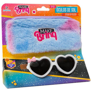 Maquiagem E Beleza Infantil Make Brinq Oculos Sol+estojo-119413-52247