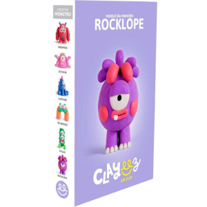 Massa Para Modelar Criativa Clayeez Monstro Rocklope 38g-121053-64651