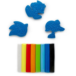 Massa Para Modelar Criativa Sonic + 3 Moldes-119108-27445