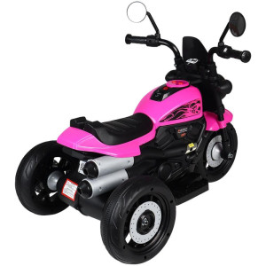 Moto Eletrica Freeway King 3 Rodas 6v Rosa-121959-44764