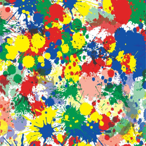 Papel Presente Bobina Couche 40cm. Mod.336 Mancha De Tinta-121091-19472