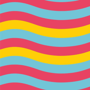 Papel Presente Bobina Couche 60cm. Mod.221 Ondas Coloridas-121083-29350