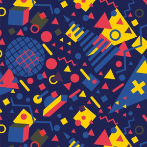 Papel Presente Bobina Couche 60cm. Mod.329 Geometricas Colo-121089-45897